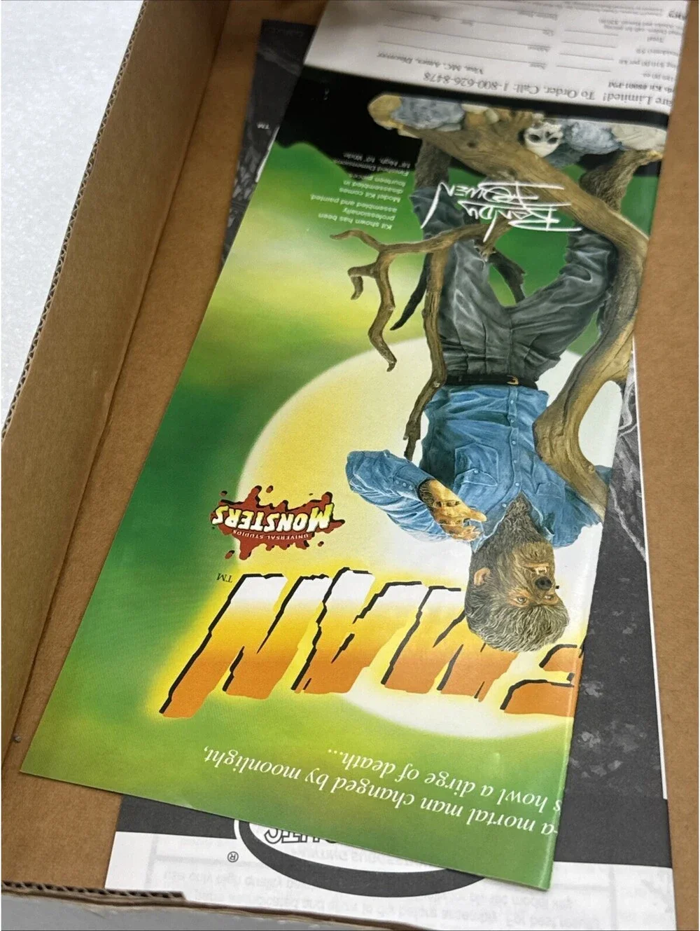 1998 Polar Lights #5018 The Wolfman Figure Model Kit~Sealed Parts 1/8 Scale